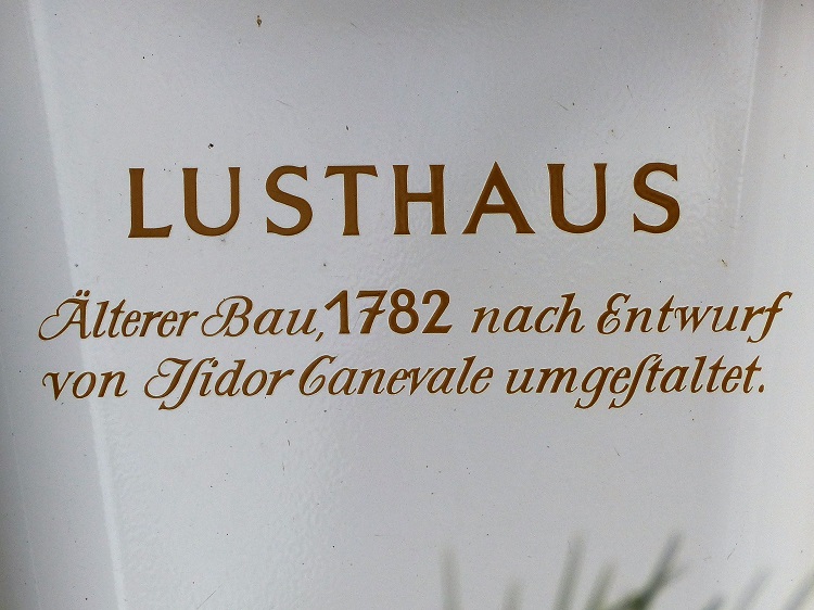 Lusthaus - erstmals erwähnt 1560 als Casa verde