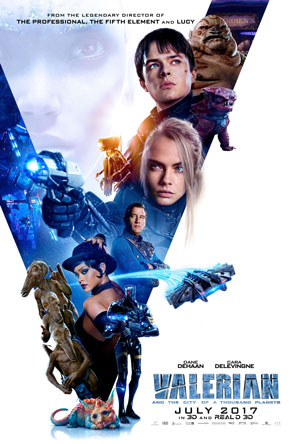 cast, film, valerian, science-fiction, poster