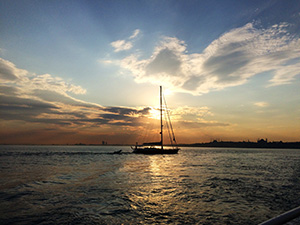 Istanbul, Fähre, Sonnenuntergang