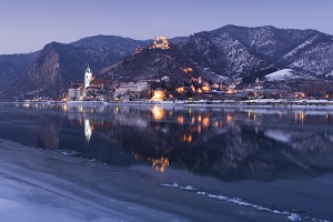 dürnstein, weihnachtszeit, winter, schifffahrt, donau