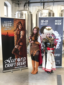 Vienna Comic Con 2017, Aurora, Craft Beer, Bier, Brauerei, Verkleidung, Frau