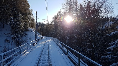 mariazellerbahn, strecke, winter