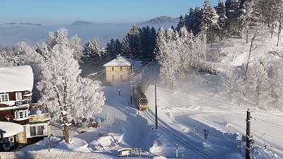 Mariazellerbahn, Himmelstreppe, Winterlandschaft