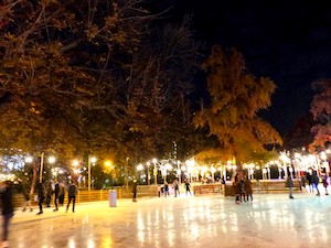 wiener eistraum, nacht, lichter, romantisch, eislauffläche