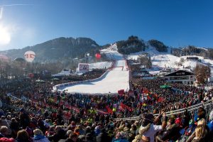 kitzbühel, zielraum, ziel, zuschauer, hahnenkamm, rennen