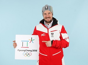 marcel hirscher, pyeongchang, 2018, logo, einkleidung, oeoc, olympia, 2018, favoriten