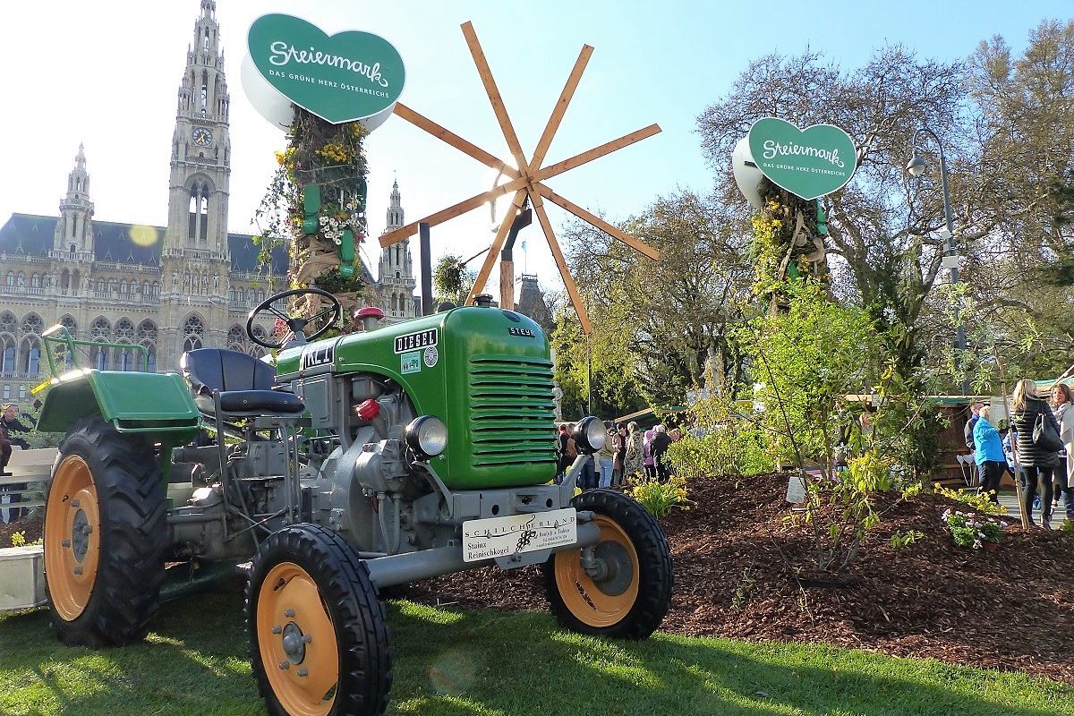 Steiermark Frühling – der Wiener Rathausplatz in steirischer Hand