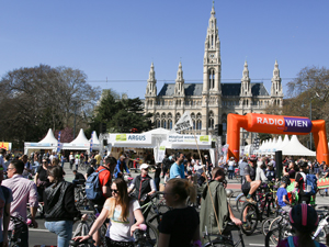 Bike Festival, Wien, Rathausplatz, Fahrrad, Fest, Frühling, Familie