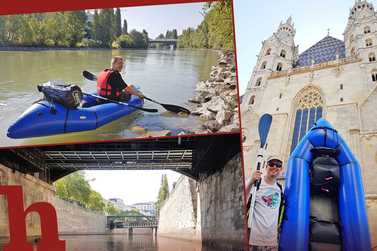 Steffl, ahoi! Mit Packraft in die Wiener Innenstadt