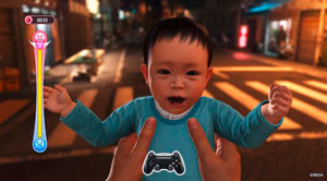 yakuza 6, baby, mini-games, controller