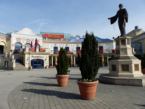 Riesenradplatz, Prater, Schauplatz, Roman