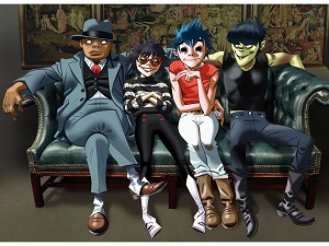 frequency, acts, gorillaz, murdoc, noodle, 2D, russel