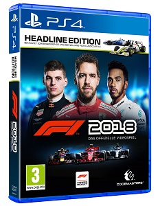 f1 2018, packshot, headline edition, cover, ps4