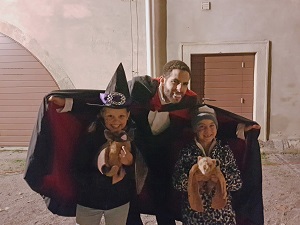 graf dracula, kinder, schloss, orth, halloween