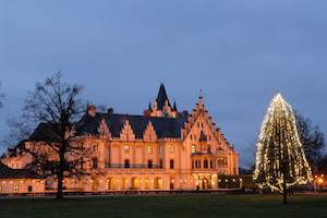 schloss grafenegg, adventmarkt, niederösterreich, christbaum