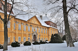 schloss marchegg, niederösterreich, winter, schnee