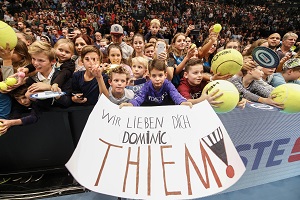 Kinder, Thiem, Fans, Wien, Erste Bank Open, Transparent