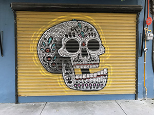 mexiko, reise, tipps, wandmalerei, streetart, totenkopf