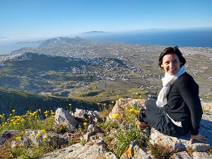 Ausblick, View, Santorin Tipp, Berg, Prophet Elias Kloster