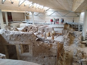 prähistorisches akrotiri, ausgrabung, bronzezeit, santorin, sehenswürdigkeiten