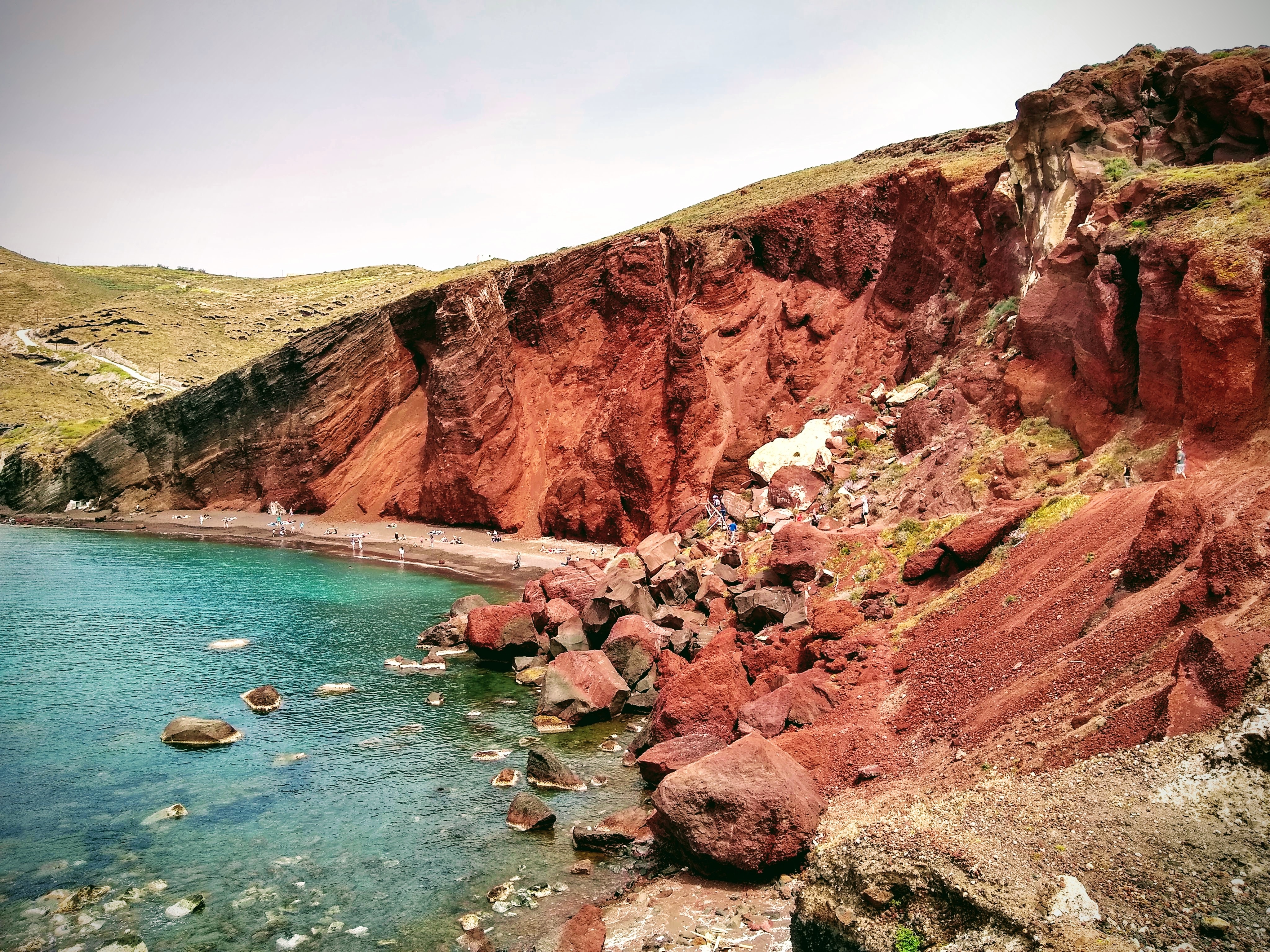 schönster strand, santorin, red beach, empfehlung, nebensaison