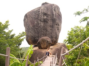 overlap stone, koh samui, aussichtspunkt, frau, hängebrücke