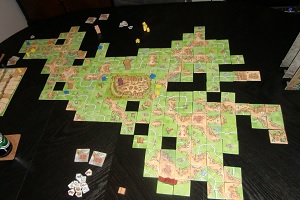 carcassonne, tisch, erweiterungen, turm, drache und burgfräulein, Wirtshäuser und Kathedralen, Händler und Baumeister