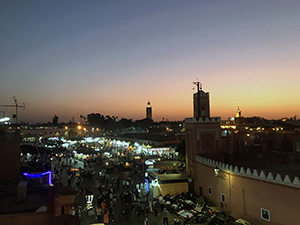 Marrakesch, Hauptplatz, Cafe, Marokko