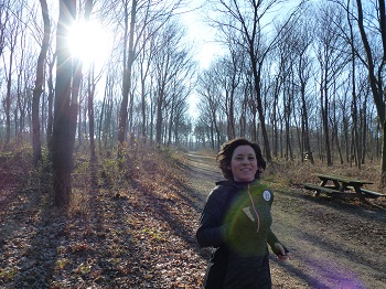 Lauferin im Erholungtsgebiet Laaer Wald Herbst