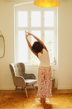 Sandra König, Yoga, Morgen