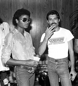 Michael Jackson und Freddie Mercury