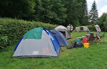 Camping mit Zelten am Campingplatz Ruine Lichtenfels