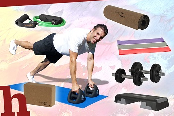 Sportgeräte, Fitnesstools, Christian Malik, YBell, Hanteln, Yogamatte, Yoga Block, Stepper, Loops, Tubings