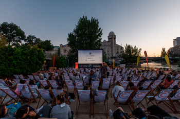 freiluftkino, open air kino, wien, urania, donaukanal, leinwand