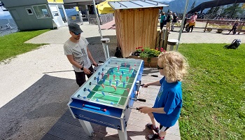 Tischfußball auf der Mittelstation der Gemeindealpe