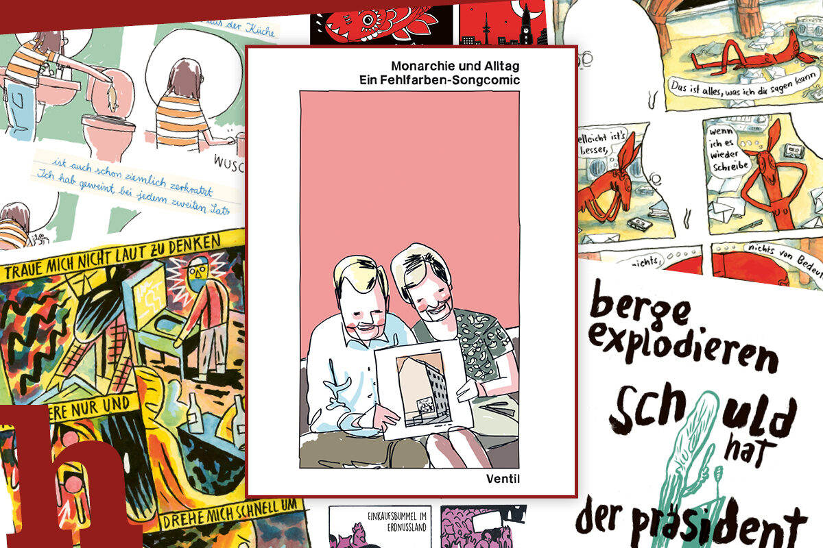 Fehlfarben Kultalbum Monarchie und Alltag als Comic-Kunstwerk