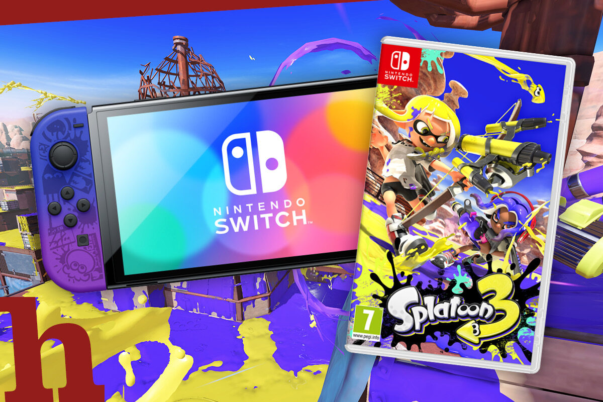 Nintendo Switch OLED Splatoon 3 Edition und das Spiel gewinnen!