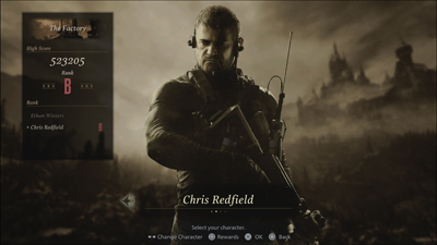 Resident Evil Village Gold Edition, Mercenaries Additional Orders, Chris Redfield