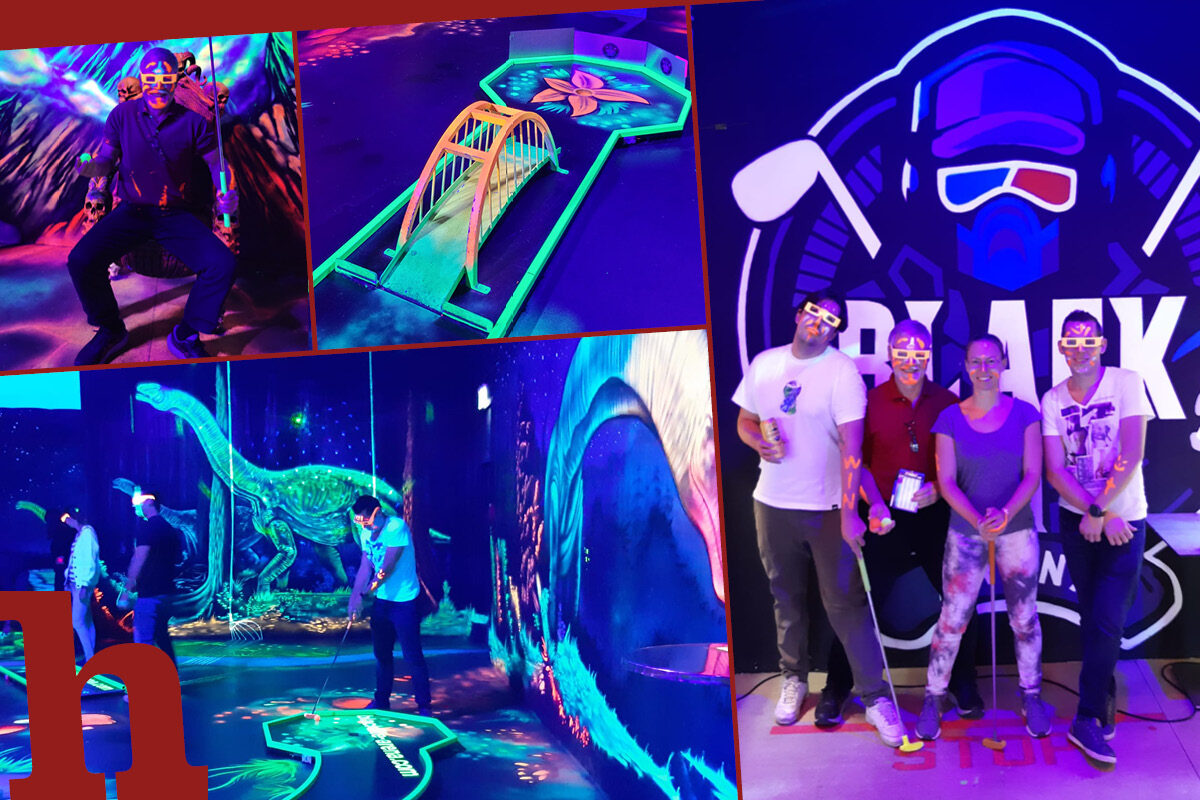 Blacklight Minigolf – So flashig ist das 5D Erlebnis in Wien