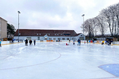 Eisfläche in Krems