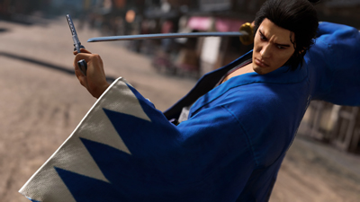 Der Yakuza Protagonist Kiryu zieht als Samurai das Schwert