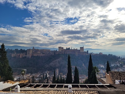 Blick auf die Alhambra in Granada