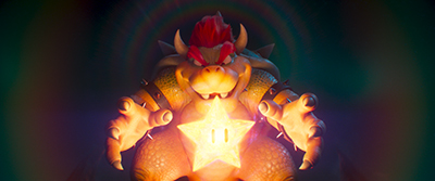 Bösewicht Bowser schaut bedrohlich.