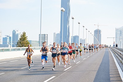 Läufer beim VCM auf der Reichsbrücke