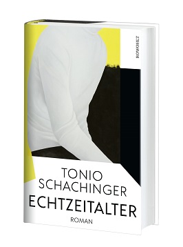 Buchcover von Tonio Schachingers Roman Echtzeitalter