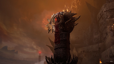 Das Auge von Sauron wacht über die Welt in Herr der Ringe Gollum