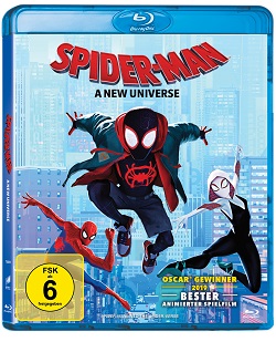 Das Blu-Ray-Cover von Spider-Man A New Universe