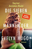 Das illustrierte Buchcover von Die sieben Männer der Evelyn Hugo von Taylor Jenkins Reid.