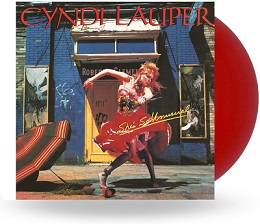 Albumcover von Shes so unusual von Cyndi Lauper, rote Platte schaut leicht heraus