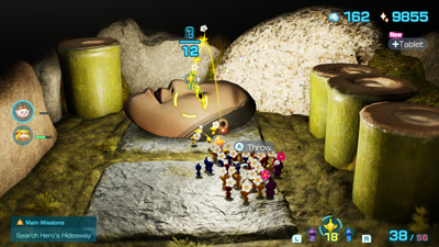 Ein Schatz im Dungeon von Pikmin 4 ist eine japanische Maske